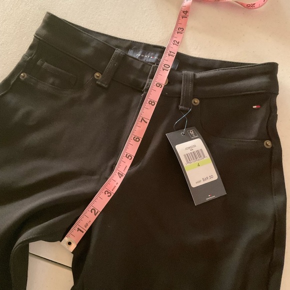 NWT Tommy Hilfiger Knit Jeans Black Basic Stretch Pants Leggings Women’s Size 4 - Picture 6 of 12
